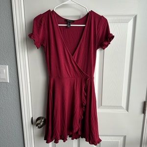 Red Wrap Dress - Size Small